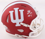 D'Angelo Ponds Signed Indiana Hoosiers Mini Helmet (JSA) 2025 CFP National Champ