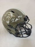 XAVIER LEGETTE SIGNED CAROLINA PANTHERS F/S STS SPEED REP HELMET BECKETT QR