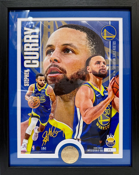 Stephen Curry Golden State Warriors Highland Mint Photo & Coin LE | Laser Signed