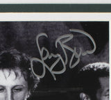 Larry Bird Signed Framed 8x10 Boston Celtics Celebration Photo JSA