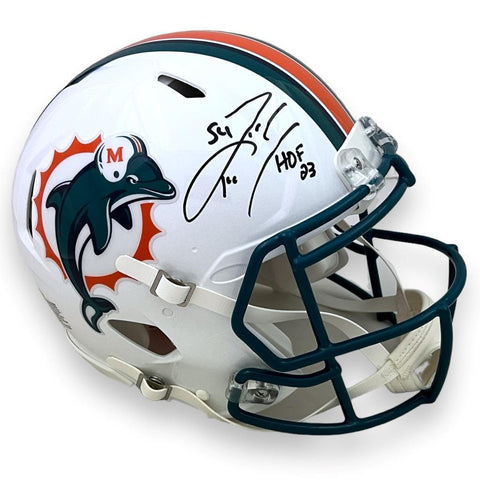 Zach Thomas Dolphins Autographed Speed Authentic Helmet - Beckett