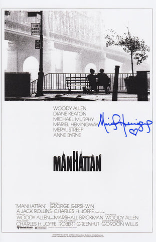 Mariel Hemingway Signed Manhattan 11x17 Movie Poster - (SCHWARTZ COA)