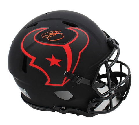 Dalton Schultz Signed Houston Texans Speed Authentic Eclipse Helmet
