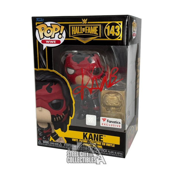 Kane Autographed WWE Hall of Fame Funko Pop - Fanatics
