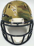 TRAVIS ETIENNE AUTOGRAPHED JAGUARS CAMO SPEED MINI HELMET BECKETT WITNESS 225127