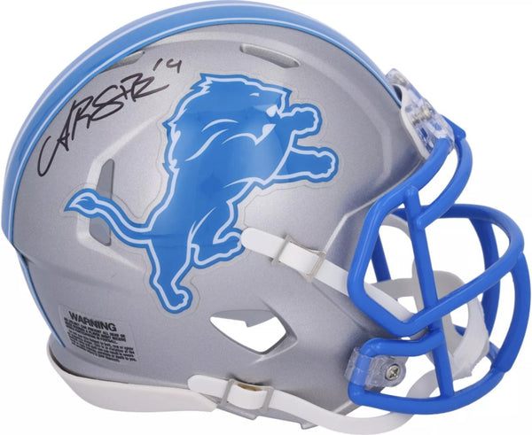 detroit lions mini football helmets Amon-Ra St. Brown Autographed Detroit Lions Mini Speed Helmet Fanatics – Super Sports Center