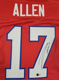 JOSH ALLEN SIGNED AUTOGRAPHED PRO STYLE XL CUSTOM JERSEY BECKETT QR
