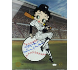 Whitey Ford Signed New York Yankees Unframed 16x20 Betty Boop Photo LE 377/500