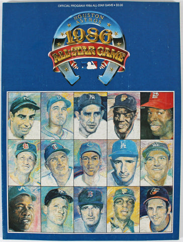 1986 Houston Astros All-Star Game Official Program Magazine Un-signed