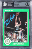 Celtics Kevin McHale Signed 1984 Star Celtics Champs #3 5x7 Card BAS Slabbed
