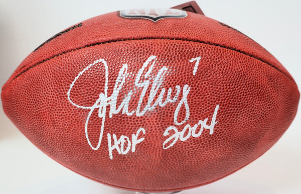 John Elway Autographed Broncos "The Duke" NFL Game Ball Inscribed Beckett COA