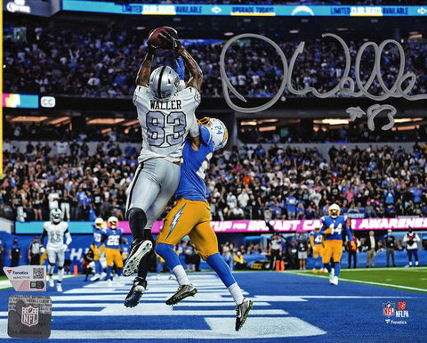 Darren Waller Signed Raiders TD Catch vs. Chargers 8x10 Photo - (Fanatics COA)