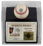 Bob Gibson Signed LE ONL Baseball w/ Thumbprint & Display Case / Beckett LOA