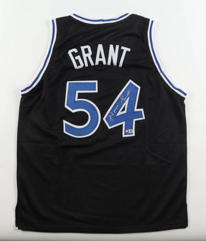 Horace Grant Signed Orlando Magic Jersey (Schwartz) 4xNBA Champ, Bulls, & Lakers