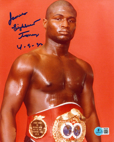 James Toney "Lights Out" Authentic Signed 8x10 Photo Autographed BAS #BW70768
