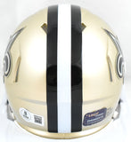 Cam Jordan Autographed New Orleans Saints Speed Mini Helmet-Beckett W Holo*Black