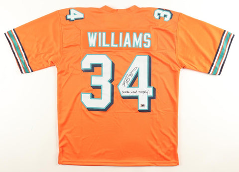 Ricky Williams Signed Dolphins Jersey "Smoke Weed Everyday" (Wilder Side Sports)