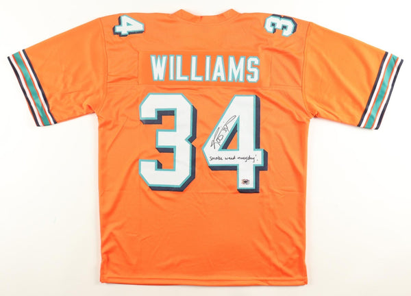 Ricky Williams Signed Dolphins Jersey "Smoke Weed Everyday" (Wilder Side Sports)