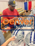 Michael Irvin Autographed Dallas Cowboys SpeedFlex Helmet Beckett Witness 50787