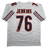 Autographed/Signed Teven Jenkins Chicago White Football Jersey Beckett BAS COA
