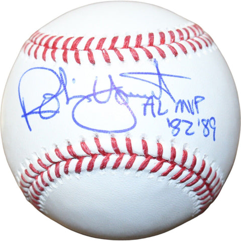 Robin Yount Signed Milwaukee Brewers OML Baseball AL MVP Beckett 40764