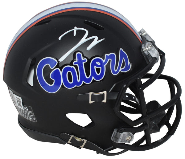 DJ LAGWAY AUTOGRAPHED FLORIDA GATORS BLACK SPEED MINI HELMET BECKETT