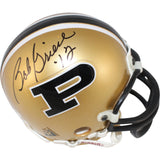 Len Dawson Bob Griese Autographed Purdue Boilers VSR4 Mini Helmet PSA 52738