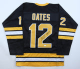 Adam Oates Signed Boston Bruins Black Jersey Inscribed "HOFr 12" (JSA COA)