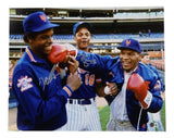Dwight Gooden & Darryl Strawberry Signed 16x20 Photo (Beckett) w/ Mike Tyson