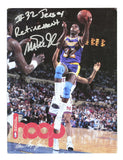 Lakers Magic Johnson "#32 Jersey Retirement" Signed NBA Hoops Magazine BAS Wit