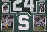 FRAMED MICHIGAN STATE SPARTANS LE'VEON BELL AUTOGRAPHED JERSEY JSA HOLO