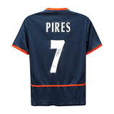 Robert Pires Signed Arsenal FC Away Soccer Jersey #7 with Beckett COA