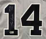 Lou Piniella New York Signed Gray Baseball Jersey 77-78 WSC Inscribed BAS