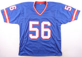 Lawrence Taylor Signed New York Giants Career Highlight Stat Jersey (JSA) L.B.