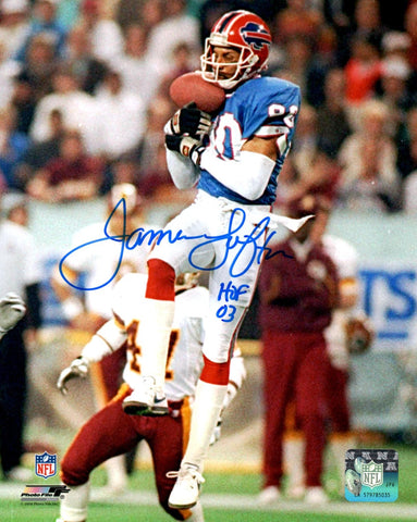 Buffalo Bills JAMES LOFTON Signed 8x10 AUTO Action Photo #3 w/ HOF '03
