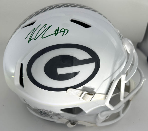 Packers KENNY CLARK Signed Full Size 2024 SALUTE Replica Speed Helmet AUTO - JSA