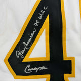 Autographed/Signed John Candelaria Pittsburgh White Baseball Jersey JSA COA
