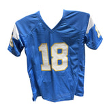 Charlie Joiner Autographed/Signed Pro Style Jersey Blue Beckett 40413