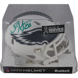 Brian Dawkins Autographed Philadelphia Eagles 24 STS Mini Helmet Beckett 49111