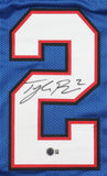Tyler Bass Signed Buffalo Bills Jersey (Beckett) 2020 Draft Pick / Place Kicker