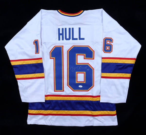 Brett Hull Signed St. Louis Blues Captain's Jersey (JSA COA) Hall of Fame 2009