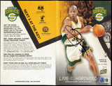 Ray Allen Autographed 8x10 Seattle Supersonics Pamphlet Beckett BAS QR #BS36854