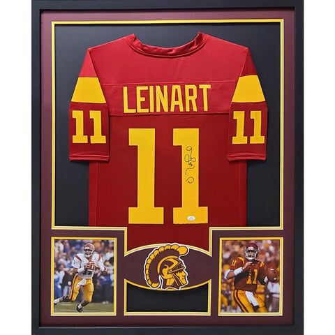 Matt Leinart Autographed Signed Framed USC Heisman Jersey JSA
