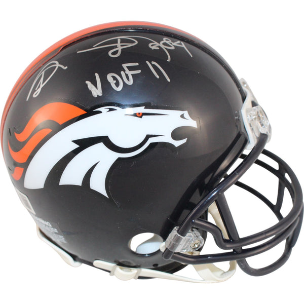 Shannon Sharpe Autographed Denver Broncos TB VSR4 Mini Helmet HOF Beckett 50796