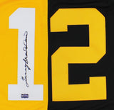 Terry Bradshaw Signed Pittsburgh Steelers Mitchell & Ness Split NFL Jersey