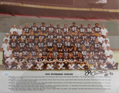 Jack Lambert HOF Autographed 11x14 Team Photo 1978 Pittsburgh Steelers JSA