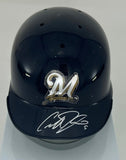 Brewers Outfelder GEOFF JENKINS Signed Riddell Throwback Mini Helmet AUTO - BAS