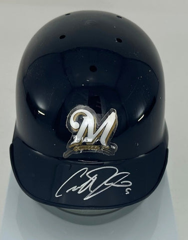 Brewers Outfelder GEOFF JENKINS Signed Riddell Throwback Mini Helmet AUTO - BAS