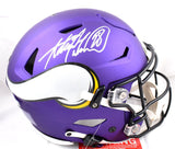 Adrian Peterson Autographed Vikings F/S Speed Flex Helmet - Beckett W Hologram