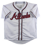 Ozzie Albies Authentic Signed White Pro Style Jersey Autographed JSA